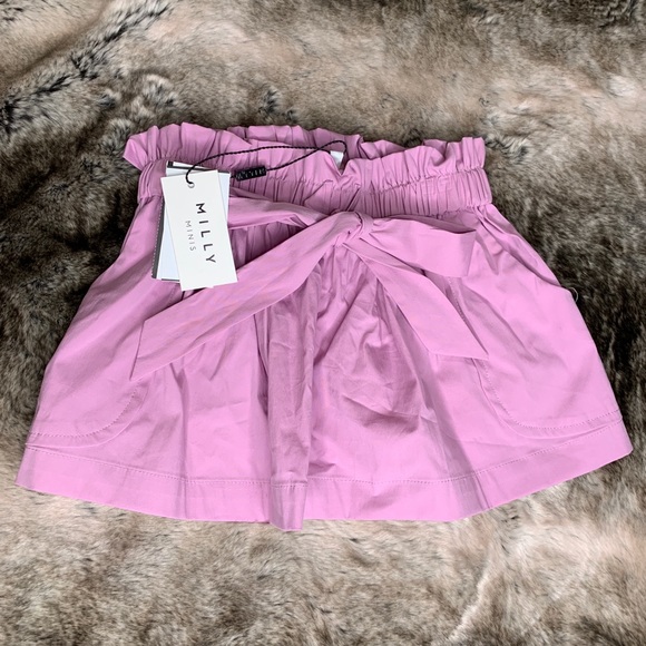 MILLY MINIS TIE BACK BUTTON UP AND PAPERBAG SKIRT - Picture 4 of 7